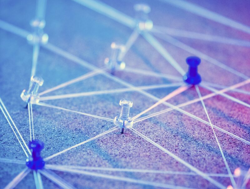 Internet network connecting system simulated